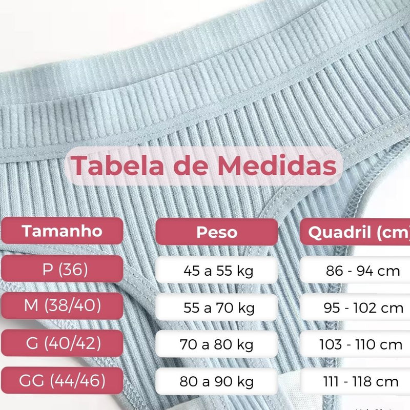 [PROMOÇÃO COMPRE 5 LEVE 10] Calcinha CottonConfort® - FRETE GRÁTIS