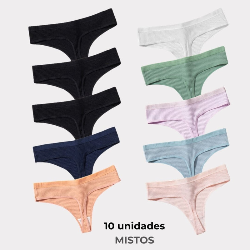 [PROMOÇÃO COMPRE 5 LEVE 10] Calcinha CottonConfort® - FRETE GRÁTIS