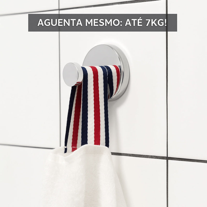 Fluno Sup™ – Gancho de Ventosa Premium Para Banheiro e Cozinha – Compre 1, Leve 2 + Frete Grátis